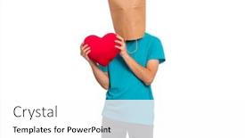  Presentation with valentines day - Audience pleasing PPT theme consisting of valentines day concept teen boy with paper bag over his head holds red heart isolated on white background boy holding symbol of love family hope teenager cover head with bag posing in studio backdrop and a white colored foreground