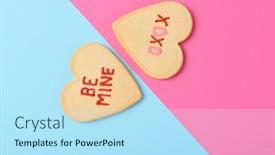  Presentation with valentines day - Audience pleasing presentation design consisting of valentines-day-concept-two-heart backdrop and a arctic colored foreground
