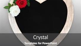  Presentation with modern flowers - Presentation having valentines-day-creative-modern-concept background and a  colored foreground