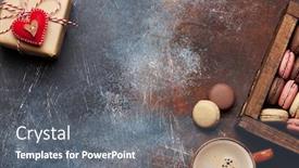  Presentation with valentines - PPT theme having valentines-day-gift-box background and a gray colored foreground