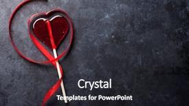  Presentation with valentines day - PPT theme with valentines day greeting card candy background and a dark gray colored foreground