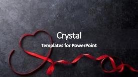  Presentation with valentines day - Colorful slide set enhanced with valentines day greeting card heart backdrop and a dark gray colored foreground