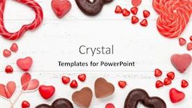  Presentation with valentines day - Audience pleasing theme consisting of valentines-day-greeting-card-template backdrop and a cream colored foreground