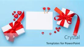 Presentation with valentines day - Audience pleasing PPT layouts consisting of valentines-day-greeting-card-template backdrop and a light blue colored foreground