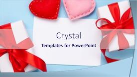  Presentation with valentines day - Amazing slide deck having valentines-day-greeting-card-template backdrop and a sky blue colored foreground