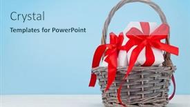  Presentation with greeting card - Colorful slide set enhanced with valentines-day-greeting-card-template backdrop and a light blue colored foreground