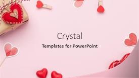  Presentation with valentines day - Audience pleasing PPT layouts consisting of valentines-day-greeting-card backdrop and a pink colored foreground
