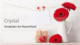  Presentation with valentines - Beautiful slides featuring valentines-day-greeting-card backdrop and a white colored foreground