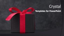  Presentation with greeting card - Slide deck featuring valentines-day-greeting-card background and a dark gray colored foreground