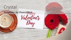  Presentation with valentines - Presentation design featuring valentines-day-greeting-card background and a light gray colored foreground