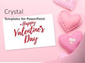 Valentines Day Greeting Card PPT template 28 | CrystalGraphics