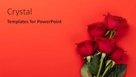  Presentation with greeting card - Presentation theme having valentines-day-greeting-card background and a dark gray colored foreground