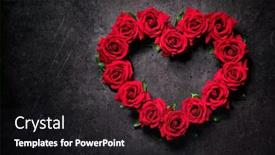  Presentation with valentines day - Presentation design having valentines-day-heart-made background and a black colored foreground