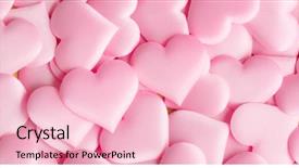  Presentation with satin - Presentation design with valentine's day hearts background background and a lemonade colored foreground