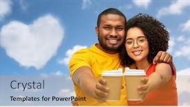  Presentation with valentines day - Cool new slides with valentines-day-love-and-people backdrop and a gold colored foreground