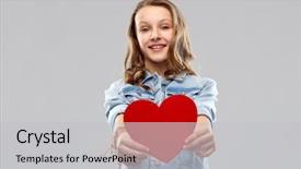  Presentation with teenage love - Presentation consisting of kids valentines - valentine's day love and people background and a light gray colored foreground