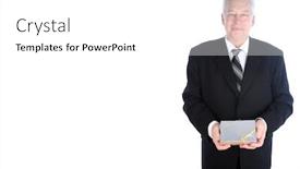  Presentation with text box - Colorful theme enhanced with valentines-day-man backdrop and a white colored foreground