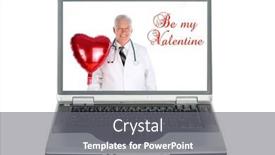  Presentation with cardiologist - Presentation design with valentines-day-mature-male-md background and a gray colored foreground