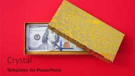  Presentation with text box - Amazing presentation having valentines-day-money-gift backdrop and a red colored foreground