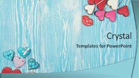  Presentation with valentines day - PPT theme featuring valentines day or wedding theme background and a light blue colored foreground