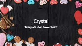  Presentation with valentines day - Presentation design consisting of valentines day or wedding theme background and a dark gray colored foreground