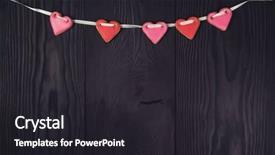  Presentation with valentines day - Presentation theme having valentines day or wedding theme background and a dark gray colored foreground