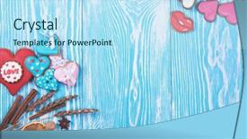  Presentation with valentines - PPT layouts consisting of valentines day or wedding theme background and a sky blue colored foreground
