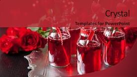  Presentation with cocktail party - Amazing slides having valentine's day party idea backdrop and a red colored foreground