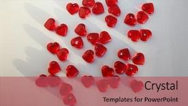  Presentation with valentines day - Cool new slide set with valentines day red hearts glass backdrop and a red colored foreground