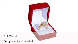  Presentation with text box - PPT theme with valentines-day-wedding-ring background and a white colored foreground
