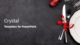  Presentation with valentines day - Amazing slide deck having valentines-day-with-empty-plate backdrop and a dark gray colored foreground