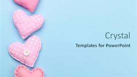  Presentation with craft - Cool new presentation design with valentines-day-with-handmade-craft backdrop and a sky blue colored foreground