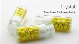  Presentation with sleep health - Cool new presentation theme with valerian-root-extract-herbal-pills backdrop and a white colored foreground