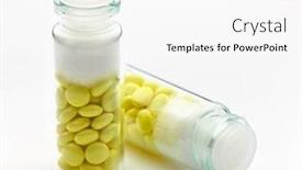  Presentation with sleep health - Colorful slide set enhanced with valerian-root-extract-herbal-pills backdrop and a white colored foreground