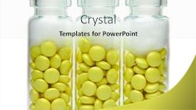  Presentation with sleep health - Audience pleasing PPT theme consisting of valerian-root-extract-herbal-pills backdrop and a sky blue colored foreground