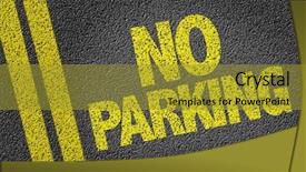  Presentation with off road - Cool new slide set with valet - no parking written backdrop and a gold colored foreground