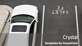  Presentation with car parking - Presentation design having valet car parking space background and a dark gray colored foreground
