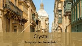  Presentation with persepolis is the capital - PPT layouts having valeter - narrow street in valletta background and a  colored foreground