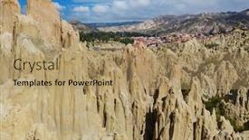  Presentation with beautiful landscapes - Slides enhanced with valle-de-la-luna background and a coral colored foreground