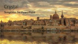 Presentation with malta - Amazing PPT layouts having valletta-the-capital-of-malta backdrop and a coral colored foreground