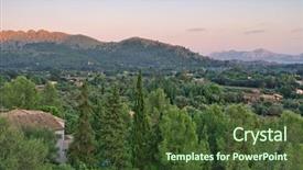 Presentation with mountains fantasy abstract nature landscape - Amazing slides having valley and mountains mallorca balearic backdrop and a tawny brown colored foreground