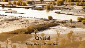  Presentation with indus valley - Beautiful PPT layouts featuring scenic landscape holy river - indus valley in autumn ladakh backdrop and a gold colored foreground