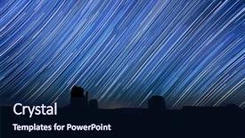  Presentation with star - Cool new theme with valley long exposure star trail backdrop and a  colored foreground