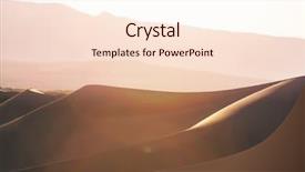  Presentation with sand dunes - Slide deck enhanced with valley national park california usa background and a lemonade colored foreground