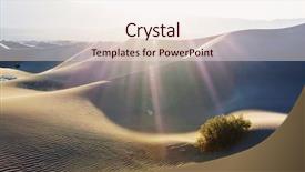  Presentation with sand dunes - Slides featuring valley national park california usa background and a sky blue colored foreground