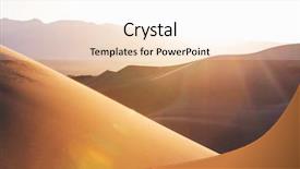  Presentation with sand dunes - Presentation enhanced with valley national park california usa background and a sky blue colored foreground