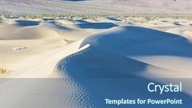  Presentation with sand dunes - Theme consisting of valley national park california usa background and a ocean colored foreground