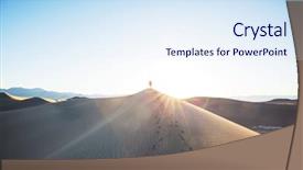  Presentation with national parks yosemite valley yosemite - PPT theme with valley national park california usa background and a sky blue colored foreground