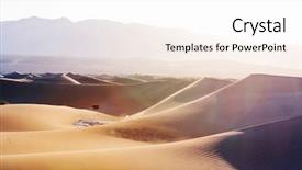  Presentation with sand dunes - Beautiful slide deck featuring valley national park california usa backdrop and a white colored foreground