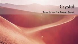  Presentation with living coral - Slide set consisting of valley national park california usa background and a lemonade colored foreground